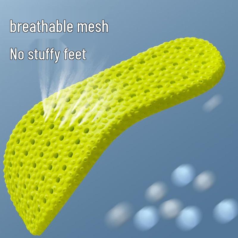 Odor-Resistant Breathable Popcorn PU Insoles for Military Training - Comfortable and Durable for Long Standing, Spring/Summer Unisex