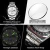 Luxury Watch For Men Waterproof Luminous Date Chronograph Man Wristwatch Stainless Steel Men's Quartz Watches+Box
