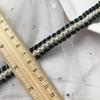 Nastro Larga 1,2 cm Stile Francese Intrecciato con Filo d'Oro per Decorazione Fai-da-Te di Abbigliamento e Giacche