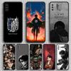 Чохол для телефону L-Levi A-Ackerman для Samsung S23, 23, 22, 30, 21, 10, 9, Note20 Ultra, Lite, Ultra, 5G, Plus, FE, чорний м'який чохол