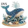 Handgemachte Geschenkideen für Freunde Perlen-Meeresbewohner DIY-Set, 3D-Krake-Hai-Bastelprojekt Meeresbewohner Perlenkunst Projekt für Erwachsene, Küsten-Wohnkultur
