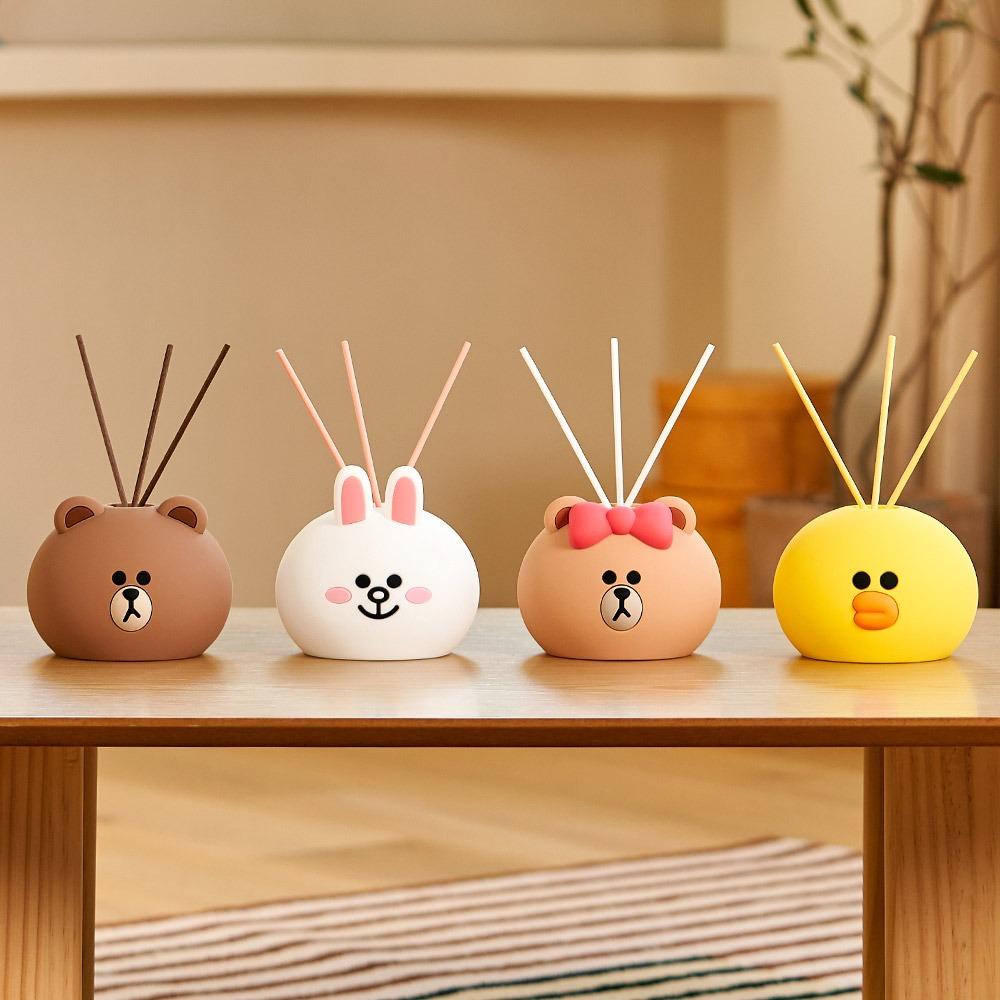 LINE FRIENDS Character Face Diffuser (200ml) Brown (Pure Cotton)