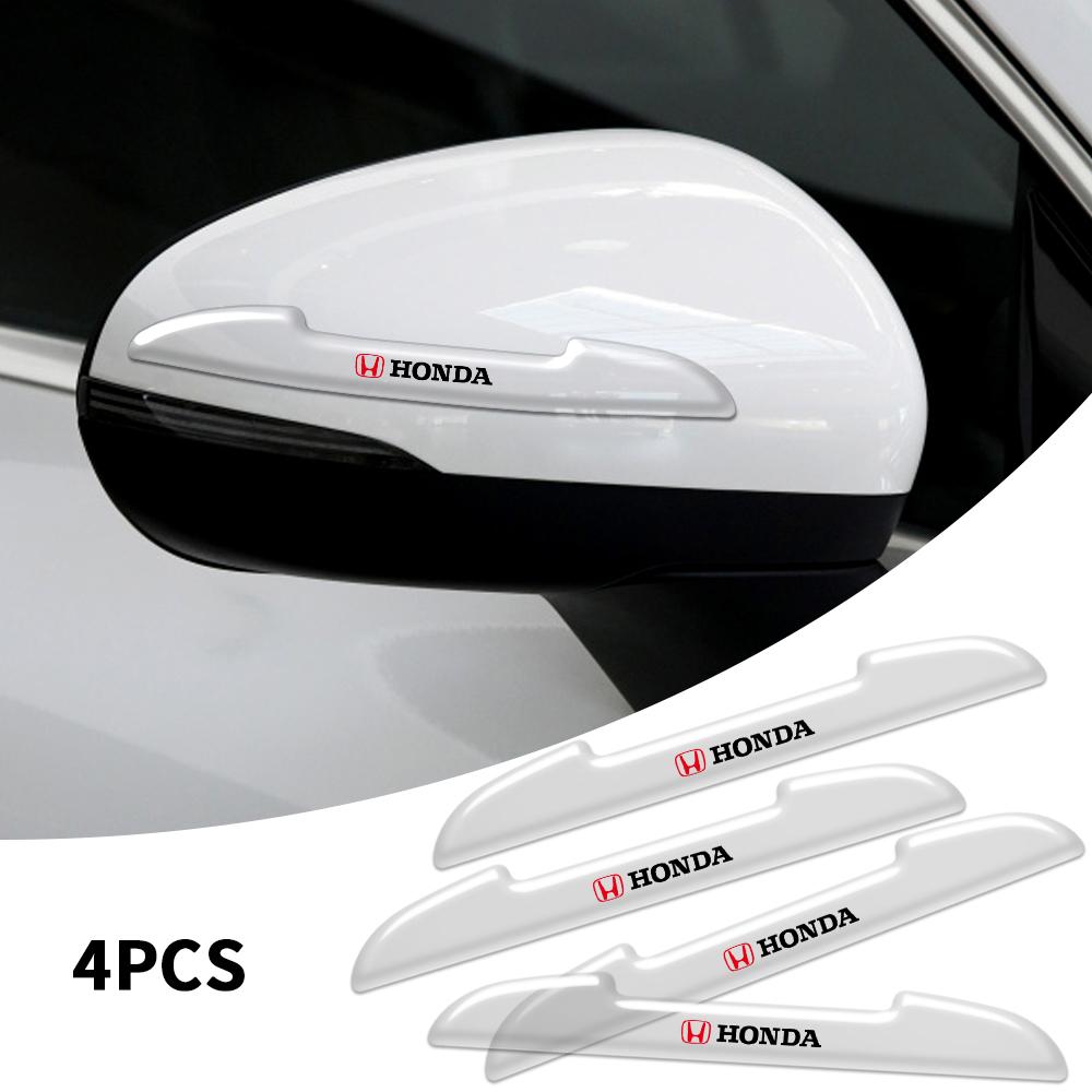 4Pcs Car Styling Door Side Edge Anti-collision Bumper Strip Sticker For Honda Mugen Accord Civic Vezel CRV Jazz HRV Insight RF6