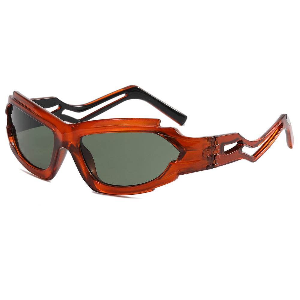 Superhot Eyewear 11417 Fashion 2023 Irregular Steampunk Shades Sporty Y2K Sunglasses