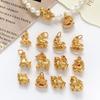 .1Stuks Schattige Gouden Kleur Pony Paard Bedels Hanger Voor Sieraden Maken Ketting Oorbellen Armband Sleutelhanger DIY Accessoires Benodigdheden