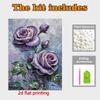 DIY Purple Rose Pearl Diamond Art Kits Without Frame 30x40cm Gem Art Diamond Painting Kits for Adults/Beginners Gift Idea Home Wall Decor