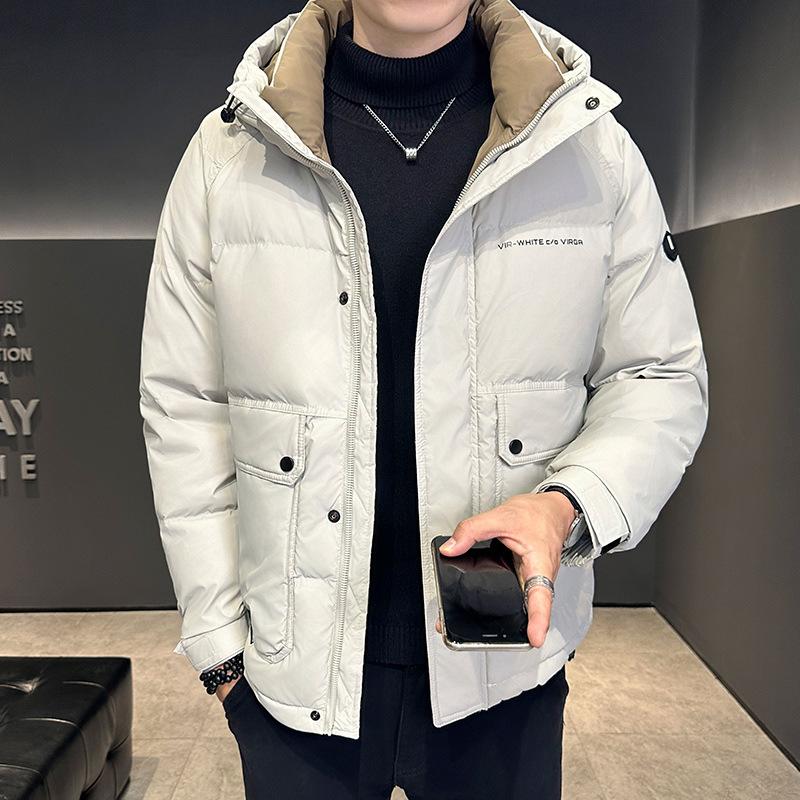 

Универсальная пуховая куртка для горных видов спорта на открытом воздухе, может открываться дважды, теплая куртка с капюшоном, утолщенная, в тренде 4XL