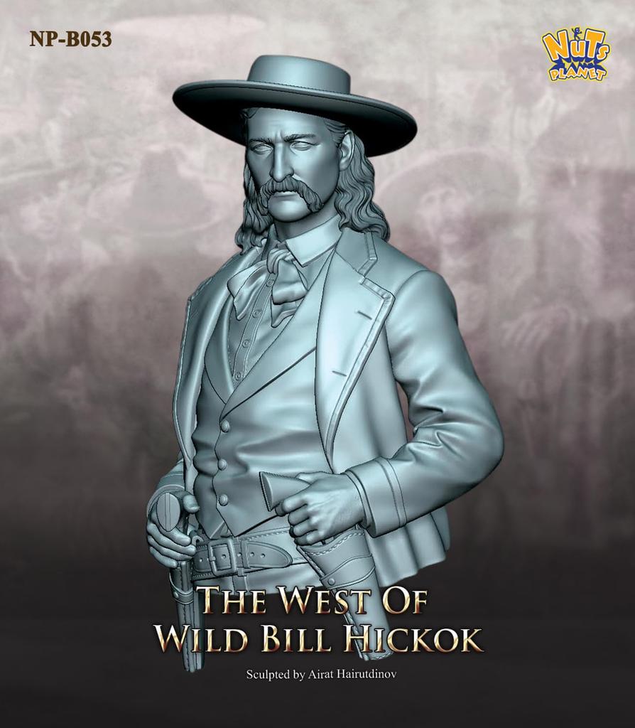 Nuts Planet Scale Bust of Wild Bill Hickok of the American West Resin Kit 1/10 NP-B053 (Human)