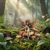 Fairy Sitting On Mushroom Garden Decor, Acrylic Elf Garden Sign with Ground Stake, Decorative Fairy Garden Stake for Outdoor Yard Lawn Patio