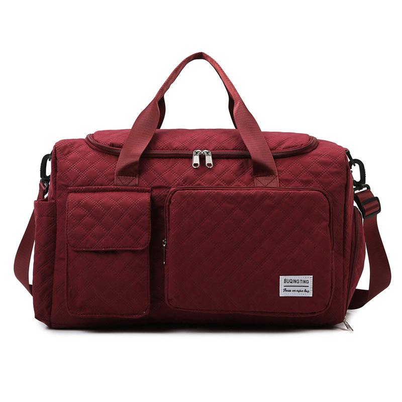 Long and short distance large capacity portable fitness bag leisure travel Oxford cloth travel bag travel sports storage messenger bag