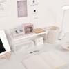 Dormitory Storage Shelf Strong PP Metal Foldable Design Simple Style Desktop Display Shelf for Home