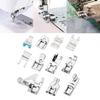 11Pieces Zinc Alloy Presser Feet Household DIY General Purpose for Domestic