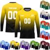 Men’s Long Sleeve Gradient Athletic Shirt, Lightweight Sports Top, Quick Dry Tee for Training, Running,