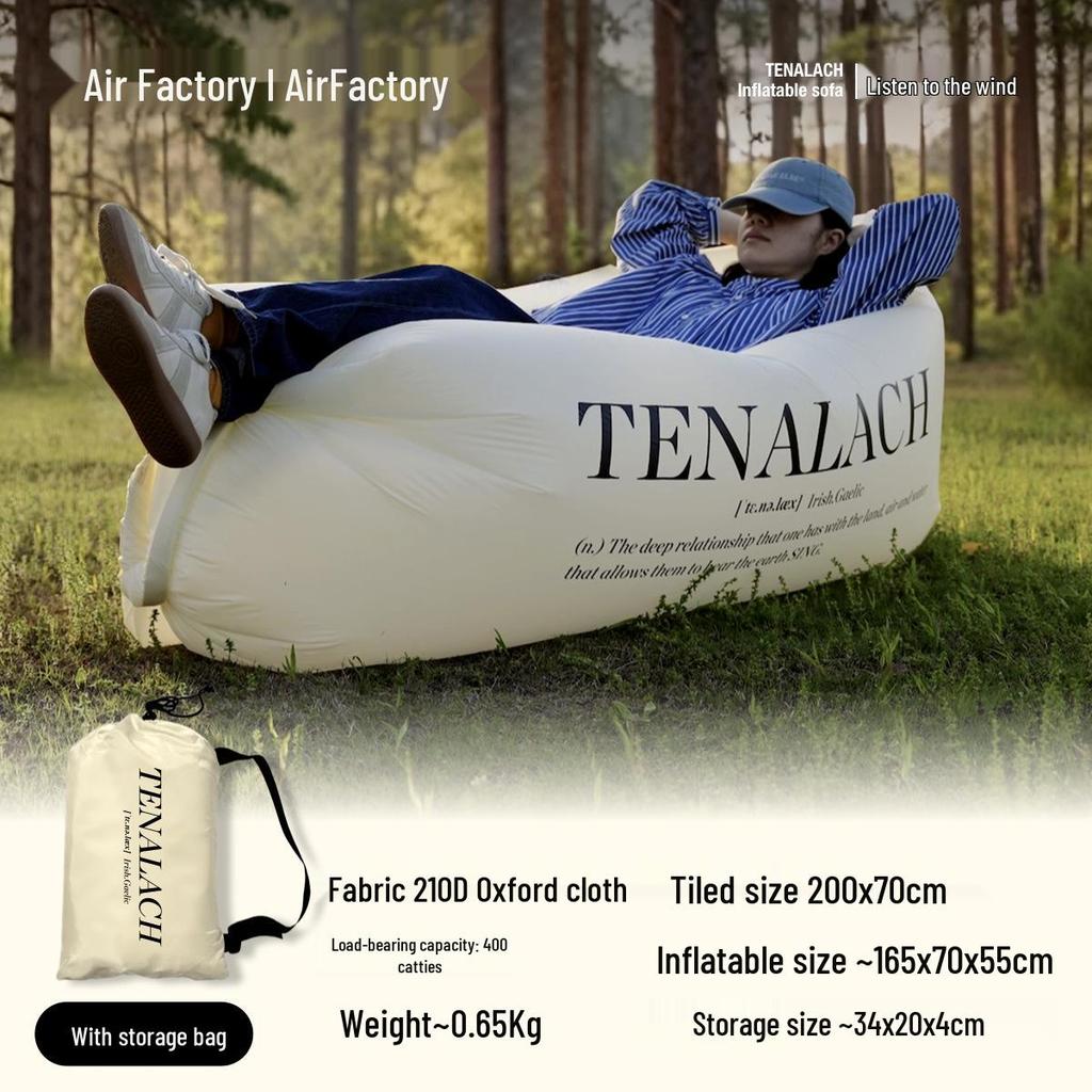 Tragbares aufblasbares Sofabett für Camping im Freien & Entspannung am Strand