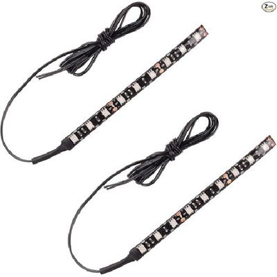 2PCS 9LED Motorcycle LED Strip Light Bar Turn Signal Indicator Blinker Strip
