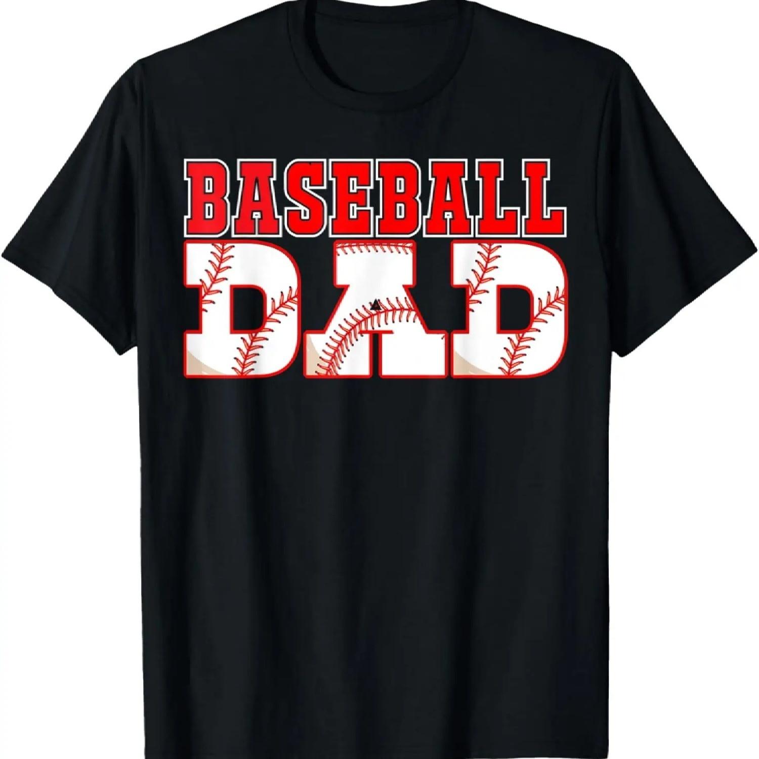 Baseball Lovers Baseball Dad T-Shirt S