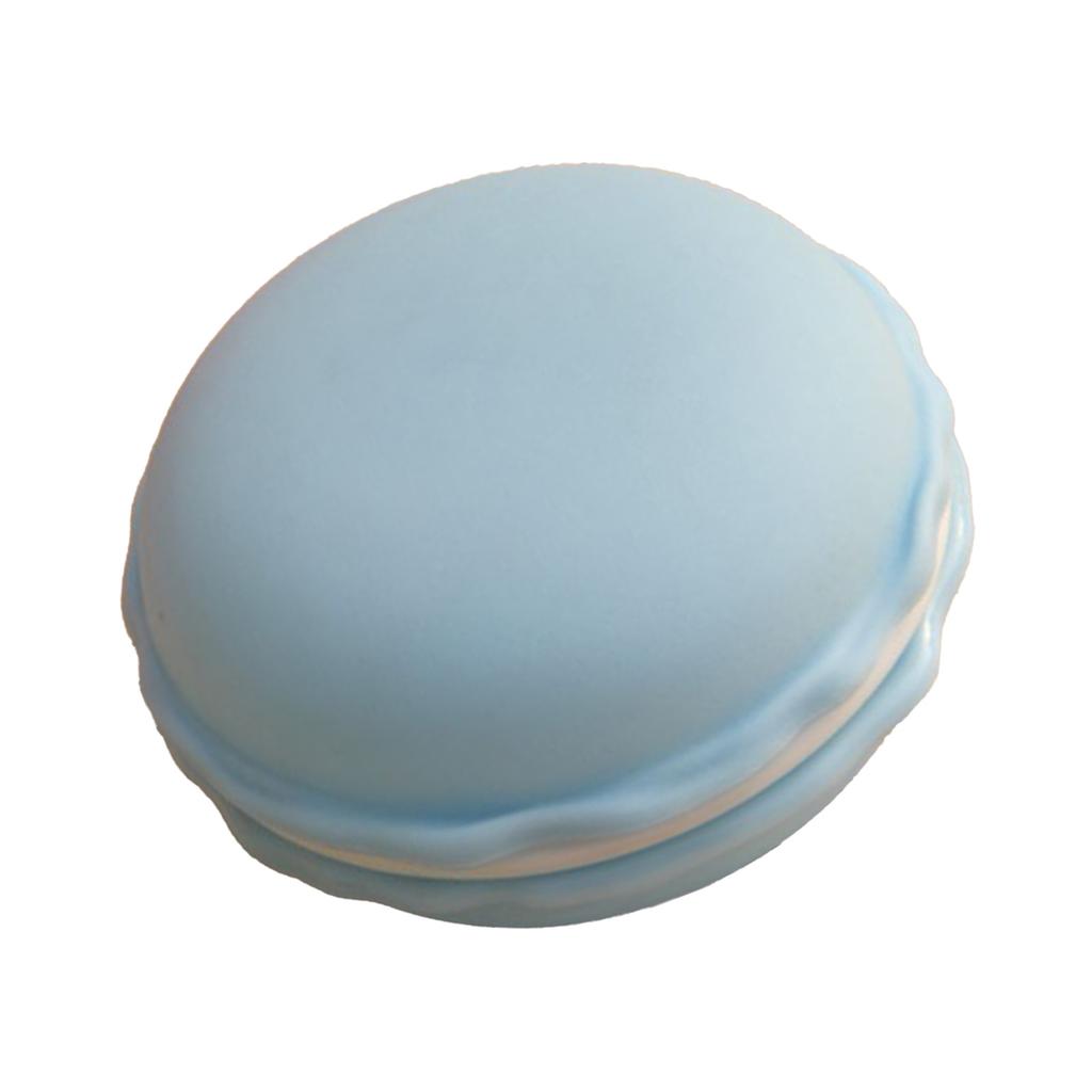 Macaron Jewelry Box Light Blue Plastic Exquisite Macaron Shape Storage Box for Women Girls