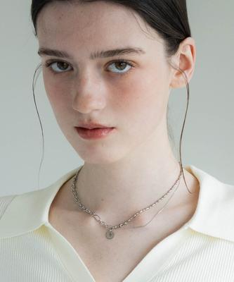 Pearly More Two-Way Volume Chain Necklace