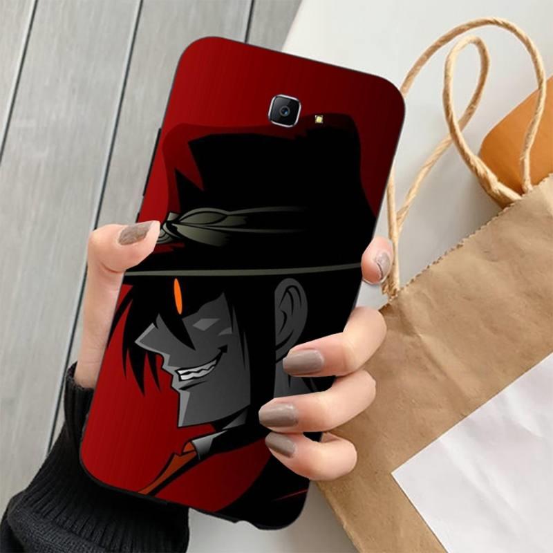Kryt na telefon s motivem anime Hellsing Alucard s ventilátorem pro Samsung Note 9 10 20 Plus Pro Ultra J6 J5 J7 J8 měkký černý kryt na telefon