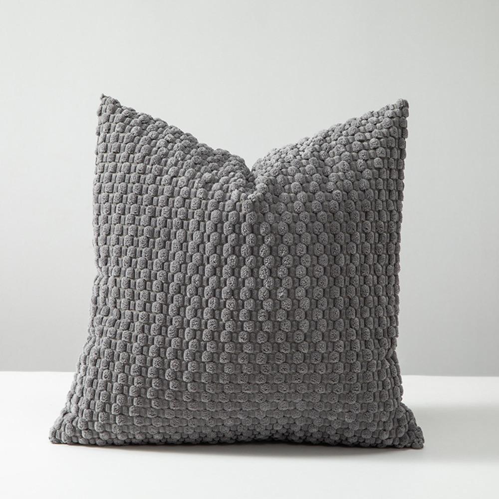 With Zipper Pillowcase Corduroy Plush Pillow Case Fashion Cushion Cases  Christmas Day