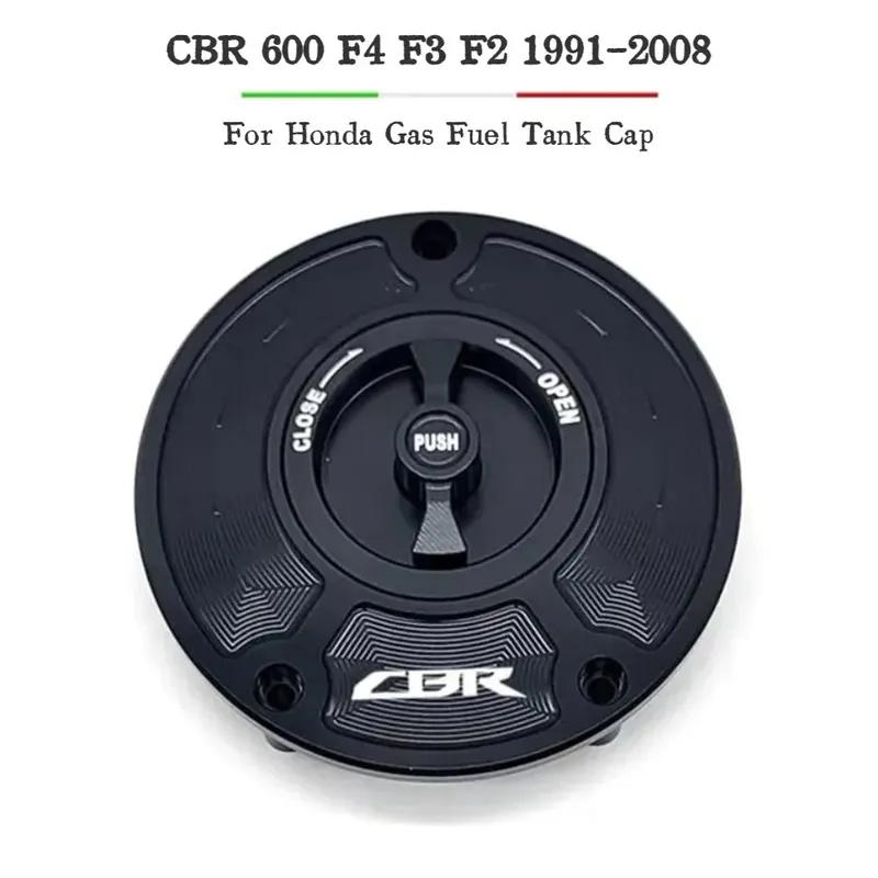 CNC Aluminum Keyless For Honda CBR 600 F4 F3 F2 1991-2008 Motorcycle Accessories Fuel Gas Tank Cap Cover