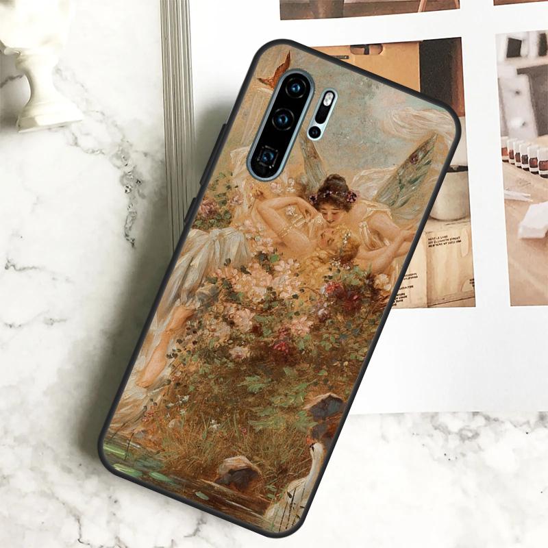 Renaissance Art Aesthetic Case For Huawei Nova 9 10 SE 3i 7i 11i 5T Y60 Y61 Y70 Y90 Y91 P20 P40 P30 Lite 11 Pro Cover
