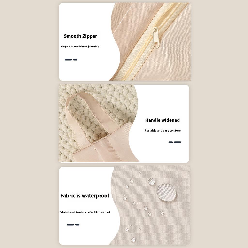 Durable Travel Underwear Storage Bag With Handles Waterproof Lightweight Foldable For Clothes Socks Toiletries