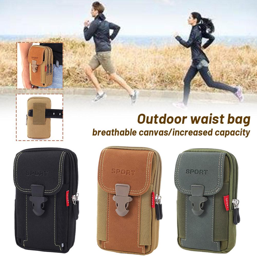 Man Belt Pouch Mobile Phone Bag for Men Phone Holster Bag Molle Waist Bag Pack Small Tactical Duty Belt Backpack Card Holder