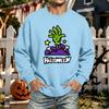 Men's Halloween Printed Long Sleeve T-Shirt Unisex Crewneck Casual Sports Top