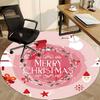 1pc Christmas Ornament Office Round Rug, Non-slip, Soft and Durable Office Rug for Interior Decoration, Perfect for Office, Beautiful Decoration Yy260