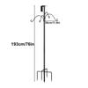Birdhouse Pole Height Adjustable Metal Bird Feeder Pole 76 Inch Hummingbird Hanger Holder For Nesting Squirrel Protection