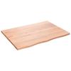 VidaXL Table Top Light Brown 80x60x2 Cm Treated Oak Wood 3156359