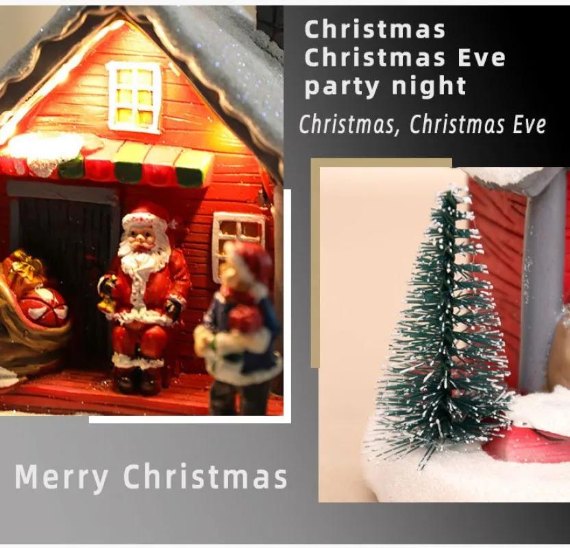 Zimní sníh Vánoční vesnice Architektura Santa Claus Domácí Venkovské Obytné stolní Vánoční dům Ložnice Stolní dekorace