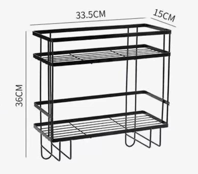 Wall Mounted Shelf for Bathroom No Drill Over Toilet Storage Rack Aluminum Shower Organizer Bath Accessories Holder