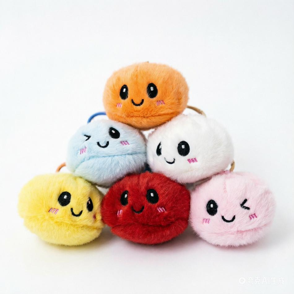 Trendy New Simulation Dumpling Plush Keychain Style Bag Hanging Cute Simulation Backpack Pendant Cartoon Toy Birthday Gift