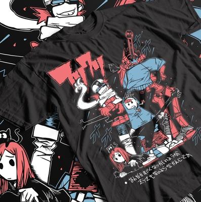 Haruko Haruhara Shirt - Unisex Schweres Baumwoll-T-Shirt, Anime FLCL T-Shirt, Fooly Cooly