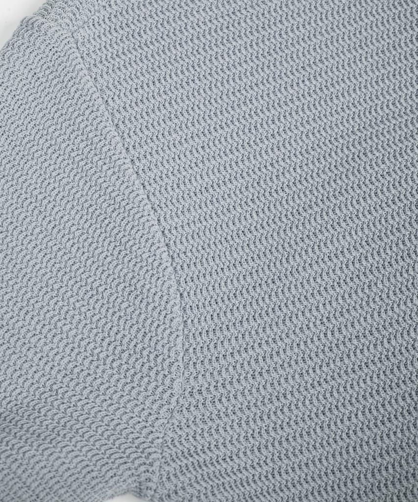 BIRBANTE Summer Washable Essential Round Knit - Sky Grey