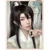 High Ponytail Men's Hanfu Cosplay Wig Chinese Style Long Straight Hair  Photo Props