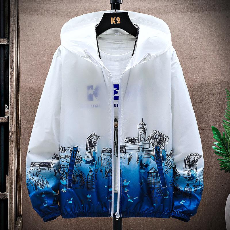 Men's 2024 Ice-Cool Lightweight Hooded Jacket - Summer Sun Protection, Trendy Outdoor Casual Wear