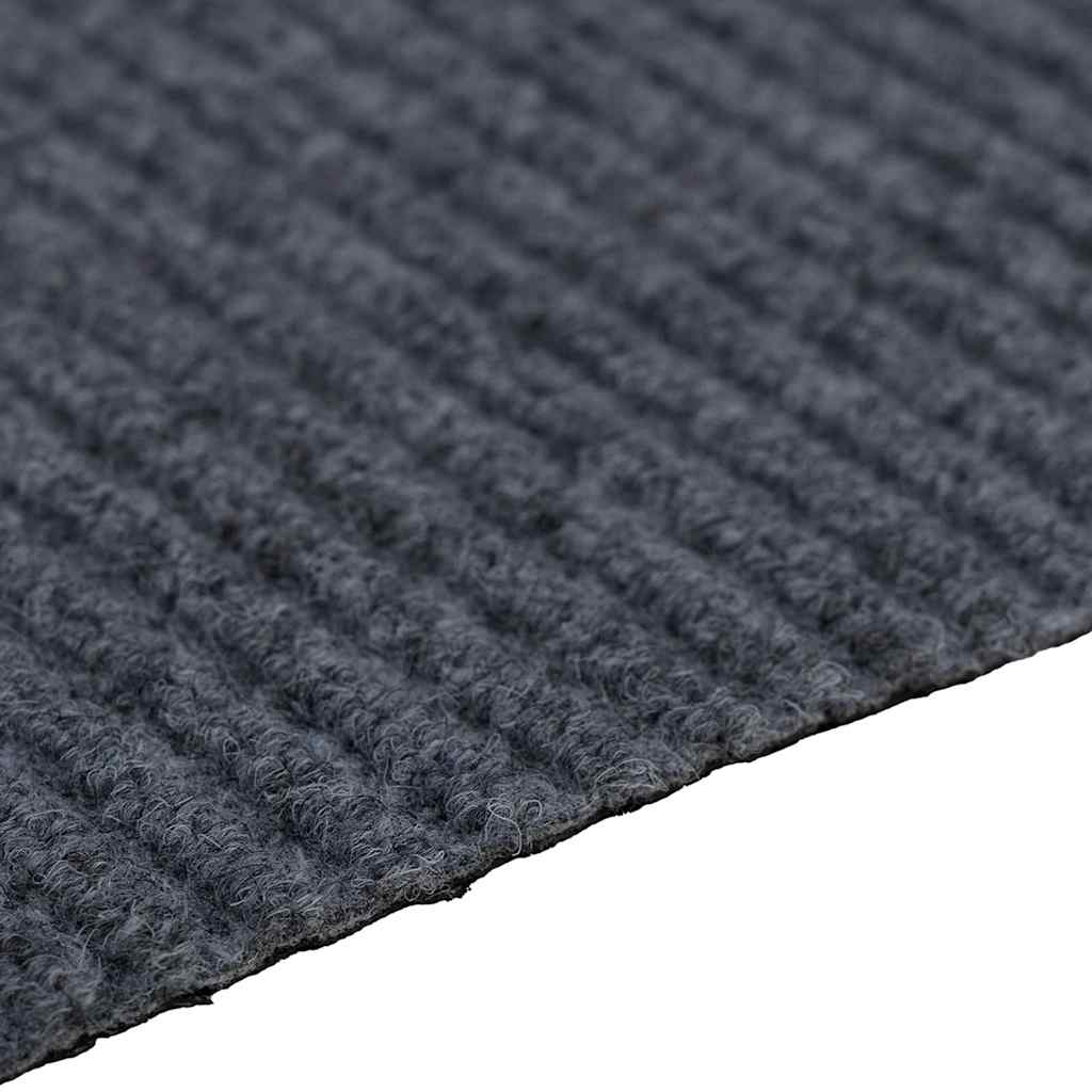 Grey Carpet Runner 80 x 400 cm Fabric