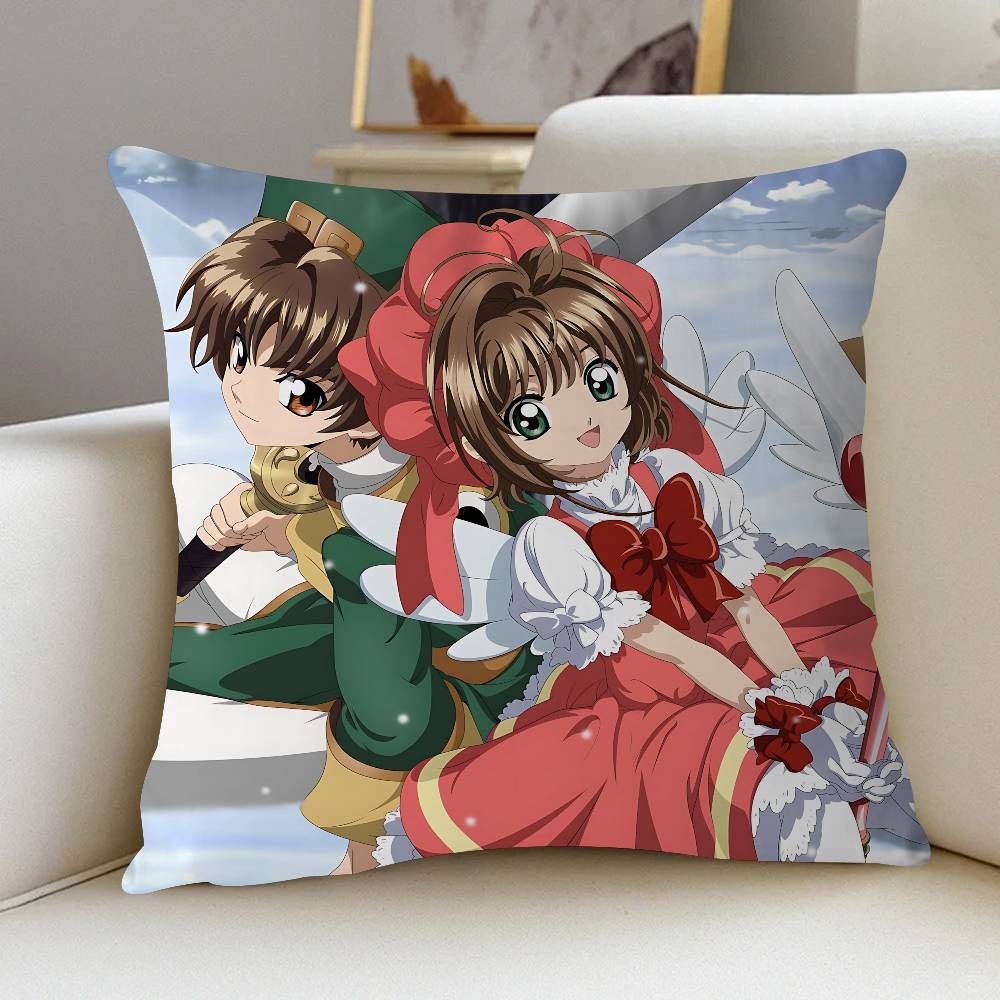 Anime C-Cardcaptor Sakura Personalized Pillow Dust Cover Bedroom Kids Party Decoration Pillowcase Birthday Children Gift