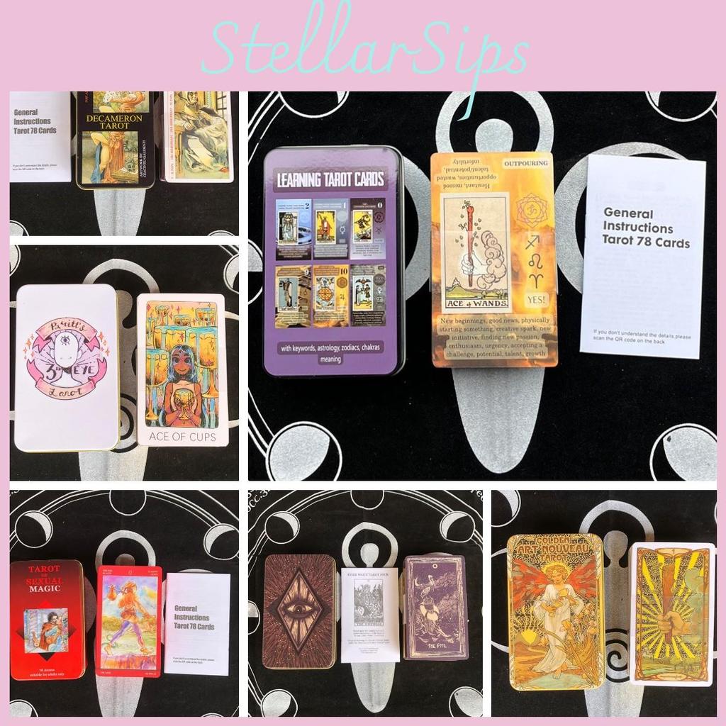 Tarot Card Set With Gold Foil Design For Insightful Oracle And Divination Games