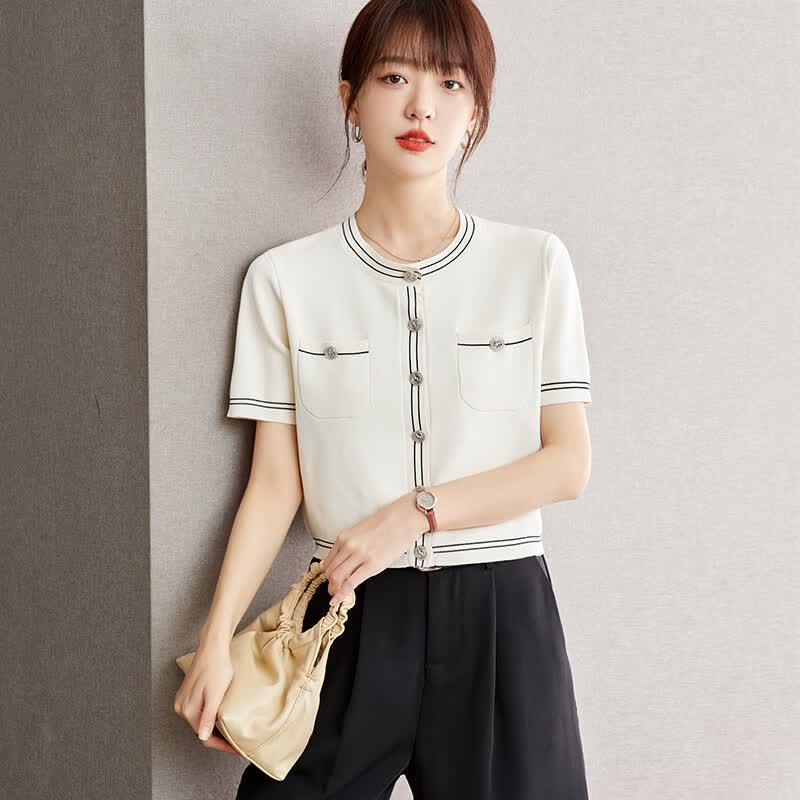 Zuose Small Fragrance Style Knit Cardigan M