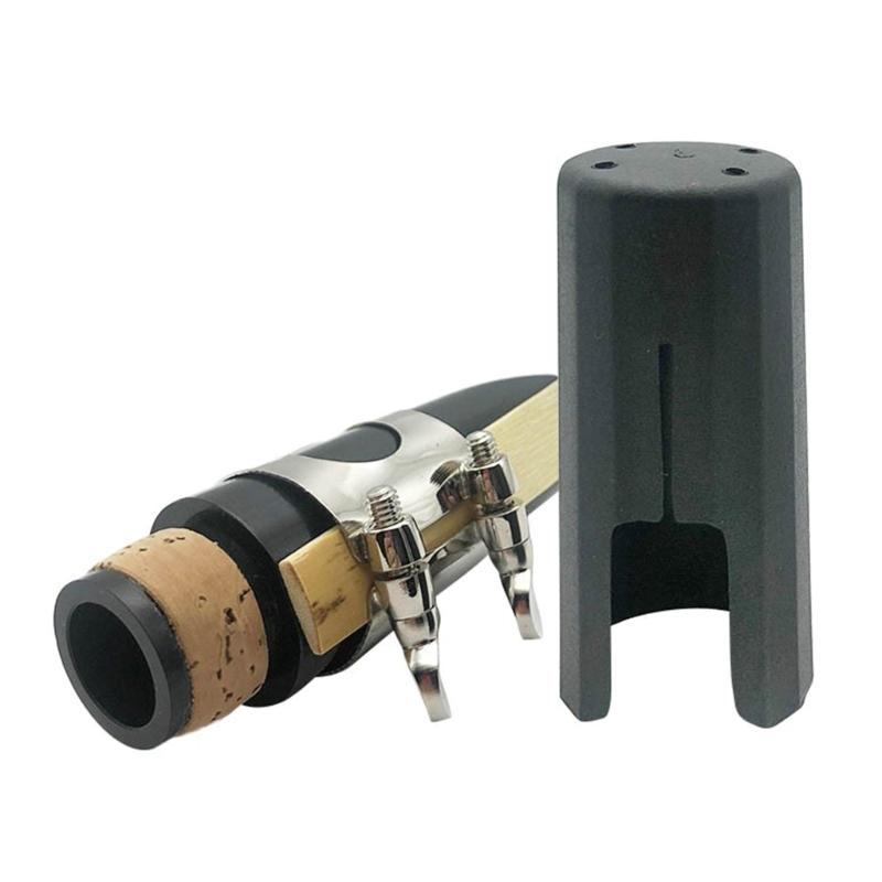 Clarinet Saxophone Mouthpiece with Caps Ligature Reed Black Clarinet Mouthpiece Musical Instrument Accessories 1