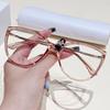 Ultralight TR90 Metal Square Reading Glasses Anti Blue Light For Women Men Prebyopia Eyewear Sight Plus Lenses
