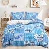 Cartoon Butterfly Down Comforter Set Bedding Set 3-piece Duvet Cover Set