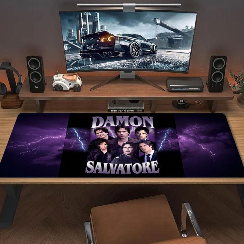 Damon Salvatore Collage Large Size Mouse Pad Large Gaming Table Cushion Nonslip Laptop Tablet Big Mousepad Xxl Mat Mini Pc Playmat With Lock Edge