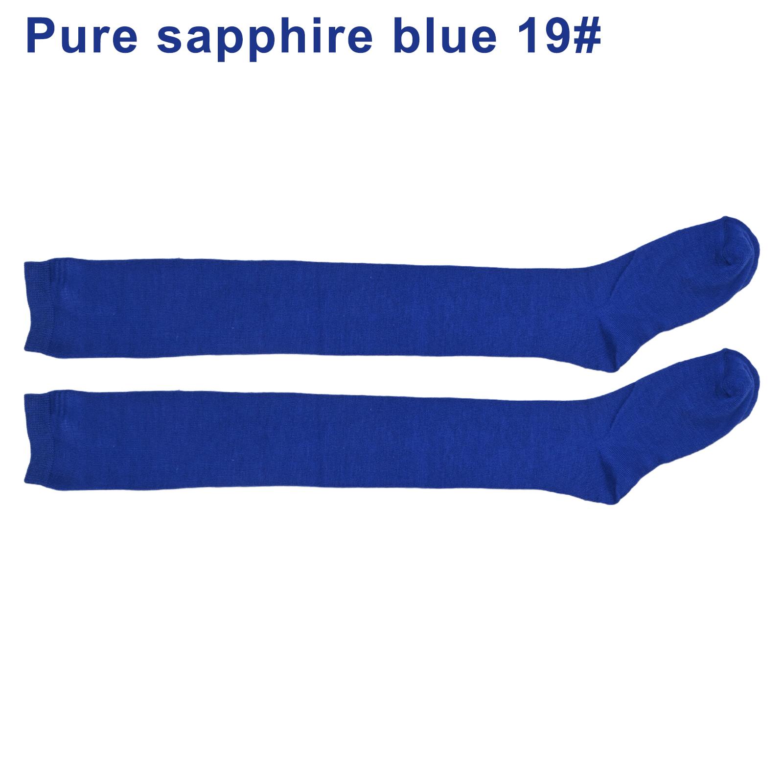 

Удобные чулки цвета конфет, высокие носки до бедра королевский синий