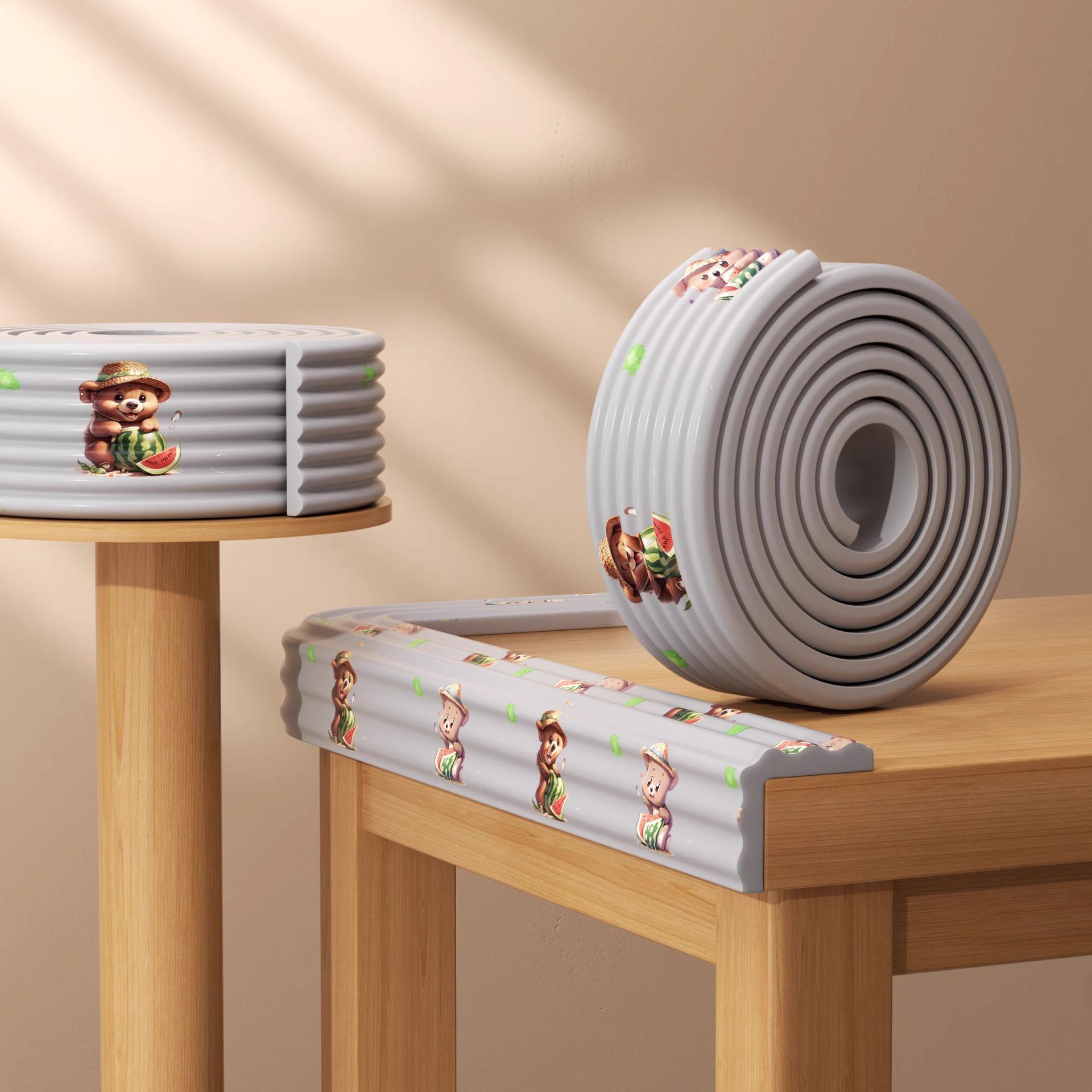 

Экологичный детский защитный бампер: Бесследный клейкий защитный уголок для столов и подоконников 2m Strip with Traceless Adhesive