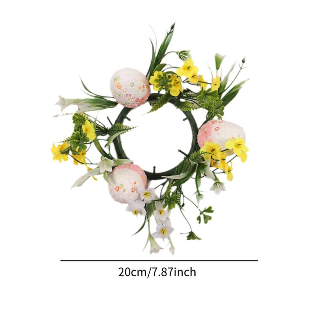 Osterkranz Haustür Künstlich Party mit bunten Eiern Außen Hängende Girlande für Tisch Veranda Zuhause Bauernhaus Fenster